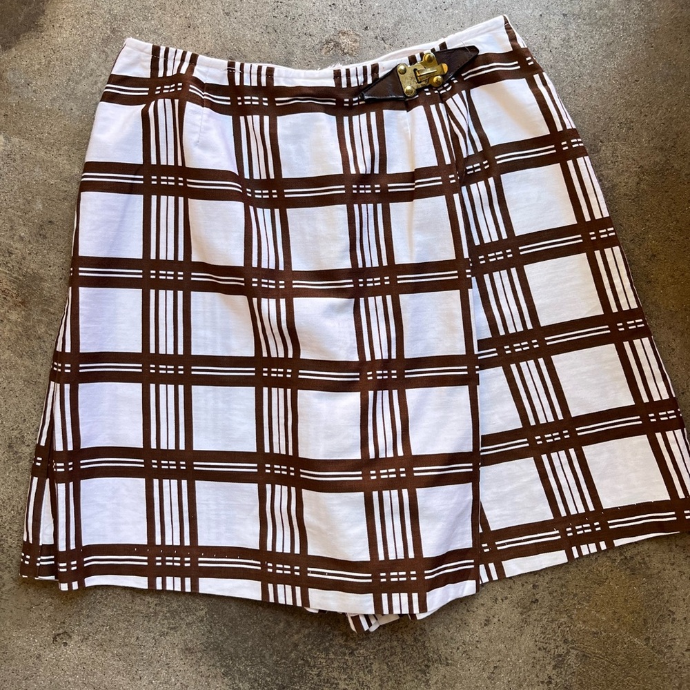 1960s/70s vintage windowpane skort